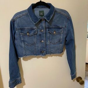 Wild Fable Cropped Denim Jean Jacket
